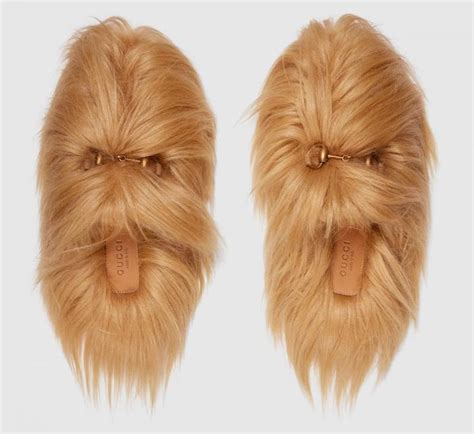 buy gucci slippers|Gucci chewbacca slippers.